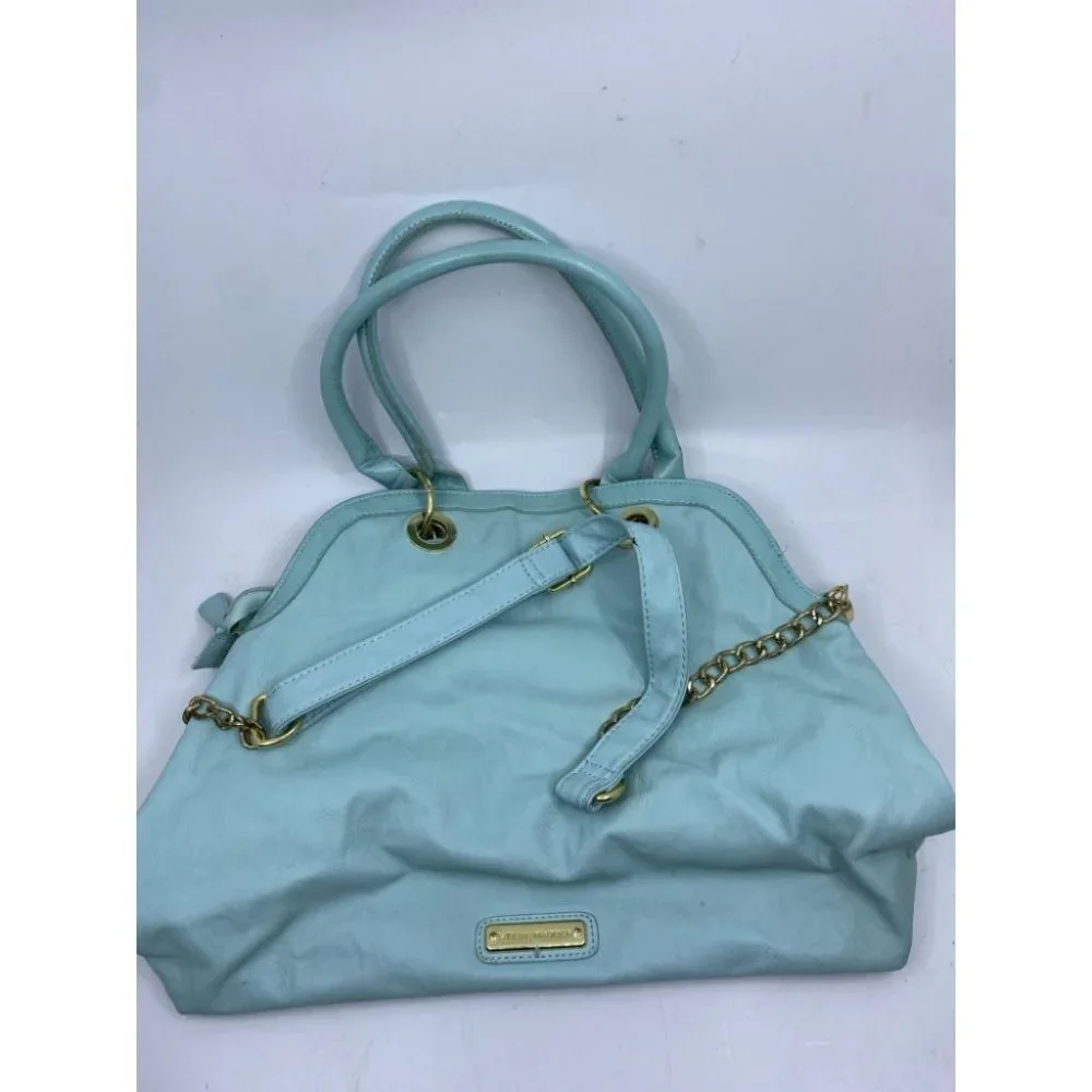 Steve Madden Aqua Blue Faux Leather Crossbody Bag